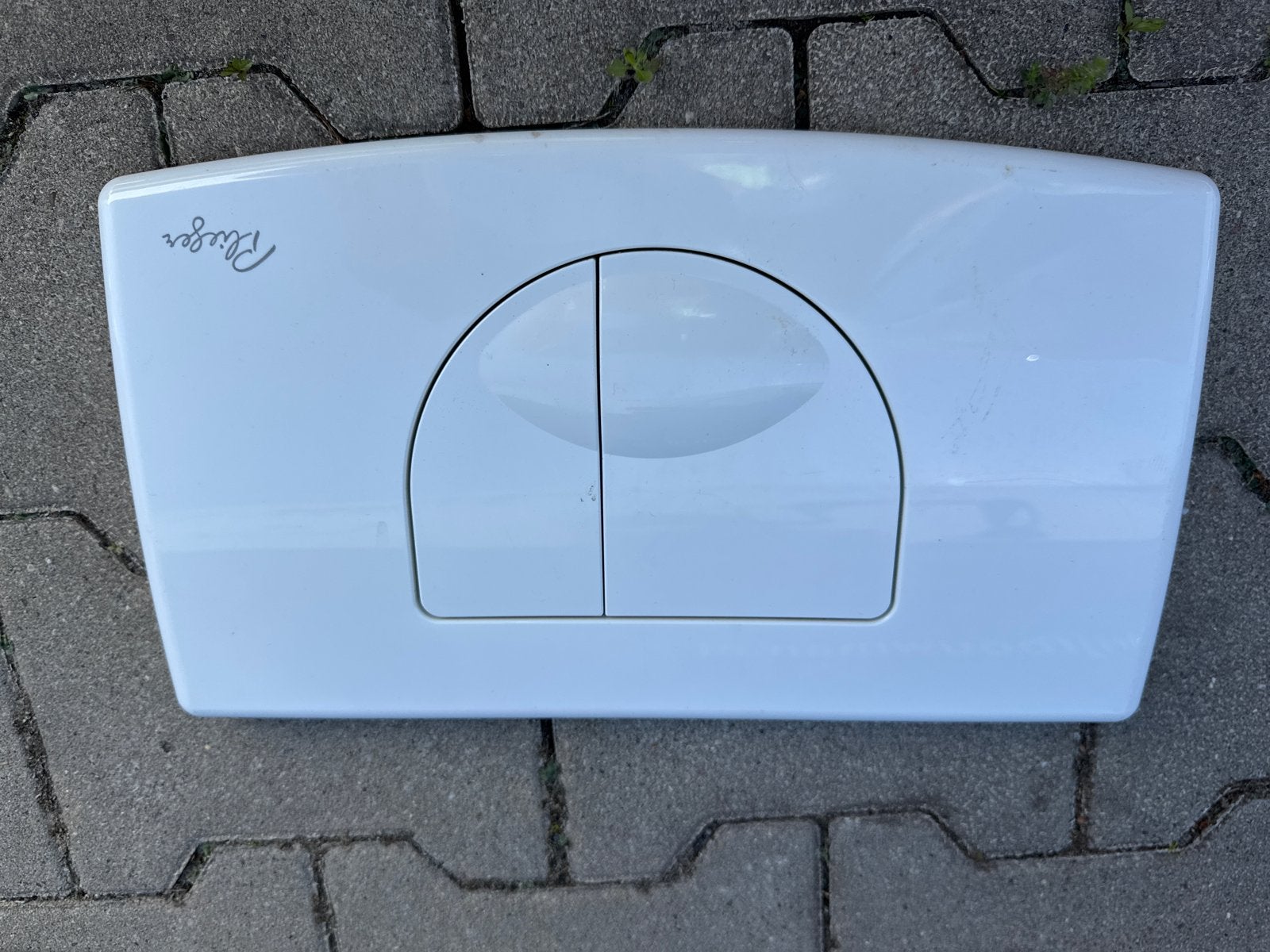 Plieger Toilet Bedieningspaneel Wit - Zo goed als nieuw, Doe-het-zelf en Verbouw, Ophalen of Verzenden, Zo goed als nieuw, Toilet