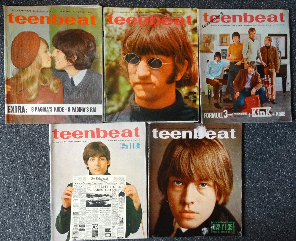 Teenbeat 1966, 5 exemplaren, bieden vanaf € 15,00, Boeken, Gelezen, Artiest, Diverse auteurs, Ophalen of Verzenden