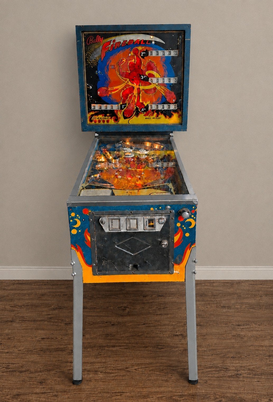 Bally Fireball (1972) iconische flipperkast, Ophalen, Gebruikt, Mechanisch, Flipperkast
