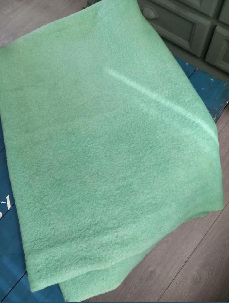 Didas wollen deken pastel groen, Ophalen of Verzenden
