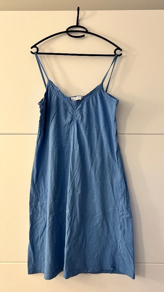 Trend One lichtblauw mouwloze jurk, Blauw, Maat 46/48 (XL) of groter, Ophalen of Verzenden, Trend One