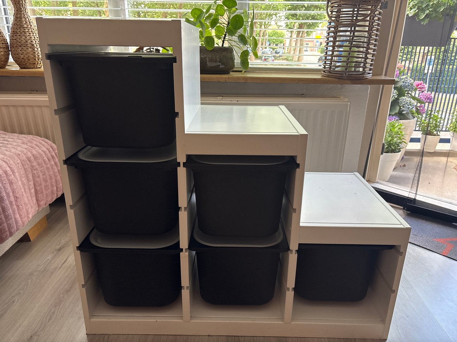 IKEA Trofast opbergkast met bakken en deksels., Ophalen, Gebruikt