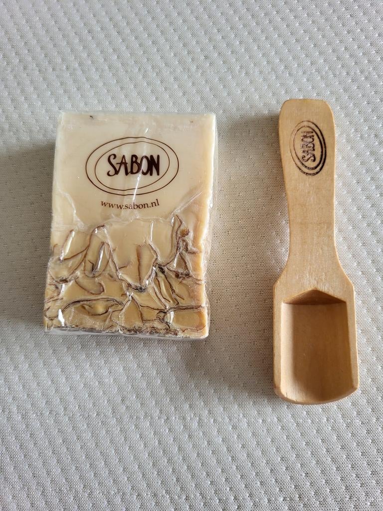 SABON Zeep met Houten Lepel - Nieuw, Ophalen of Verzenden, Nieuw, Bad & Douche