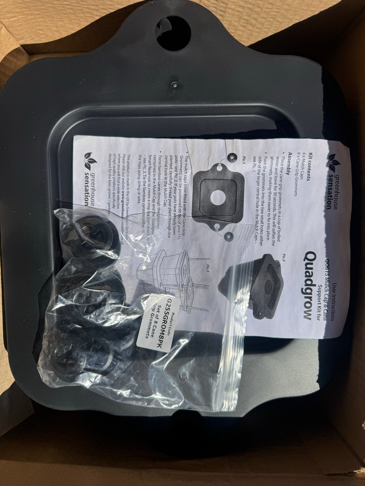 Greenhouse Sensation Quadgrow Mulch Cap & Cane Support Kit, Ophalen of Verzenden, Nieuw, Overige typen