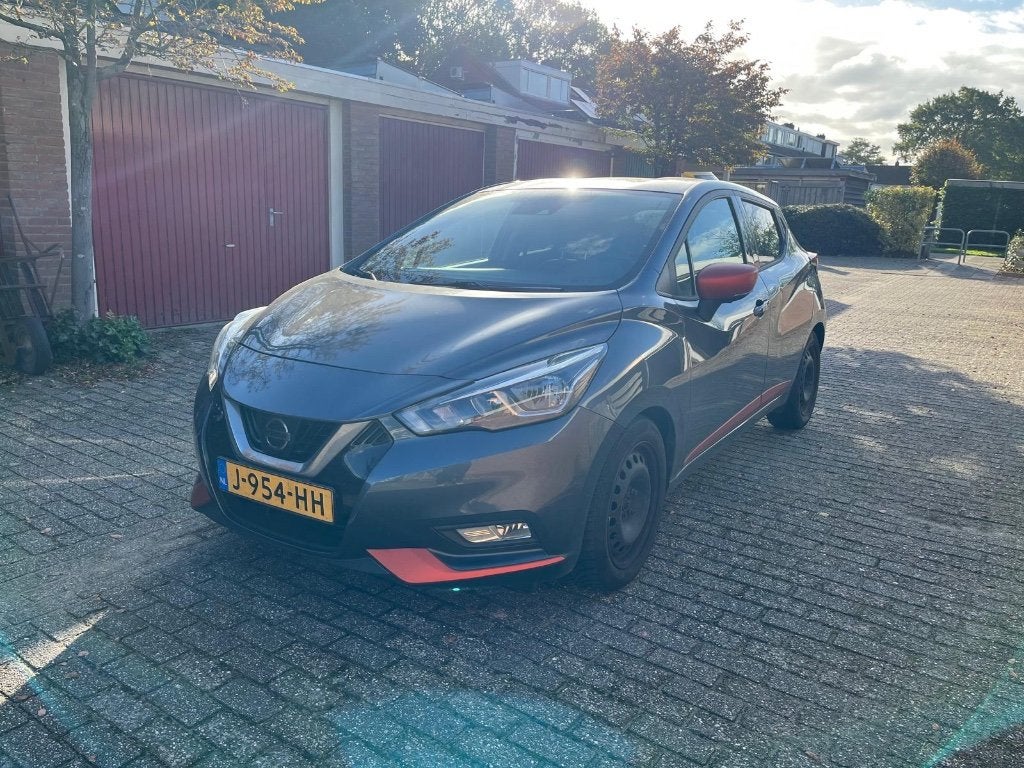 Nissan Micra 0.9 Ig-t 90pk 2017 Grijs 151.524km, Voorwielaandrijving, 898 cc, Stof, 40 €/maand