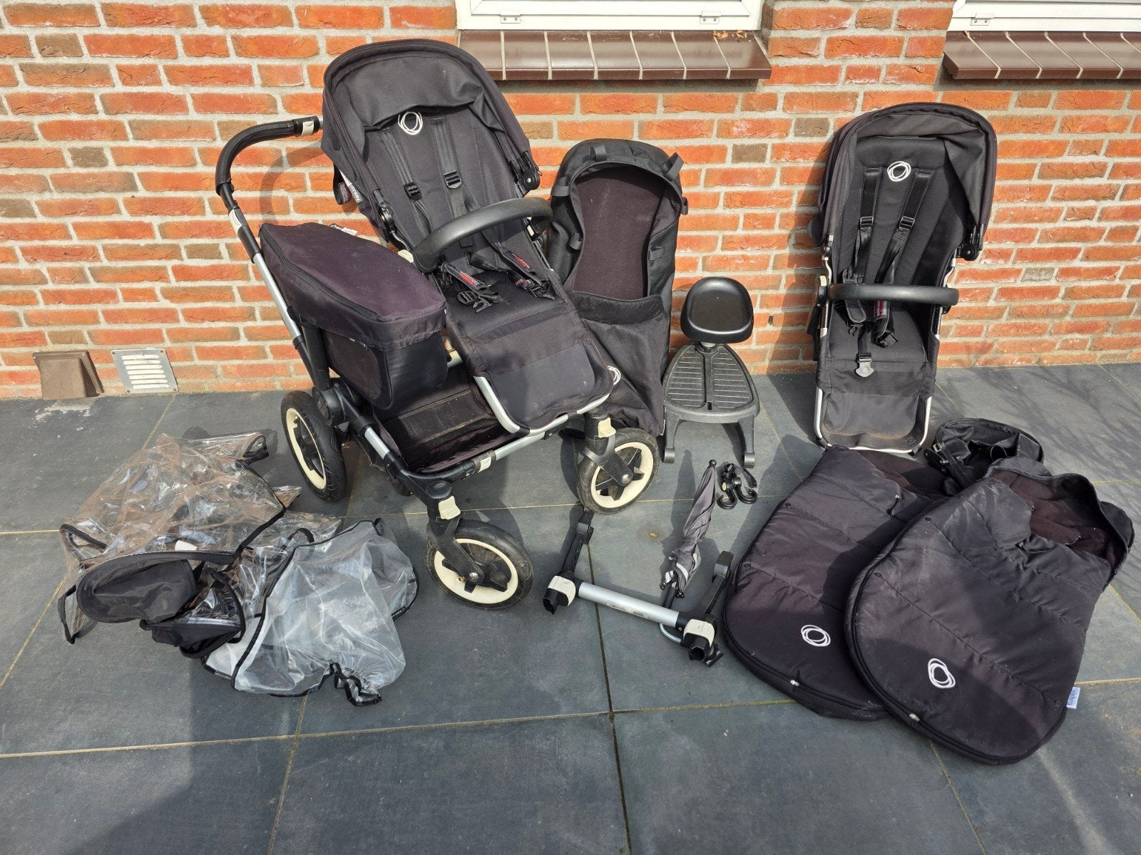 Bugaboo Donkey Duowagen met accessoires, Kinderen en Baby's, Ophalen, Gebruikt, Bugaboo, Duowagen