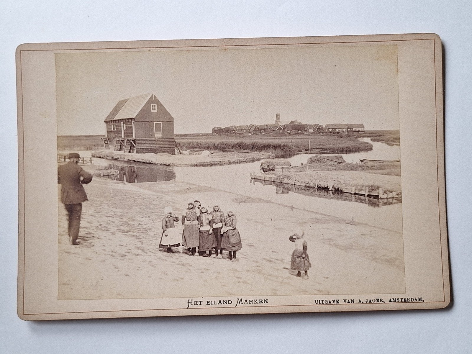 kabinetkaart  Marken 2 rond 1885, Ophalen of Verzenden, Voor 1940, Zo goed als nieuw