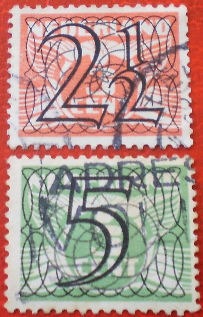 Nederland - 2,5 Cent en 5 Cent, Verzenden, T/m 1940, Gestempeld