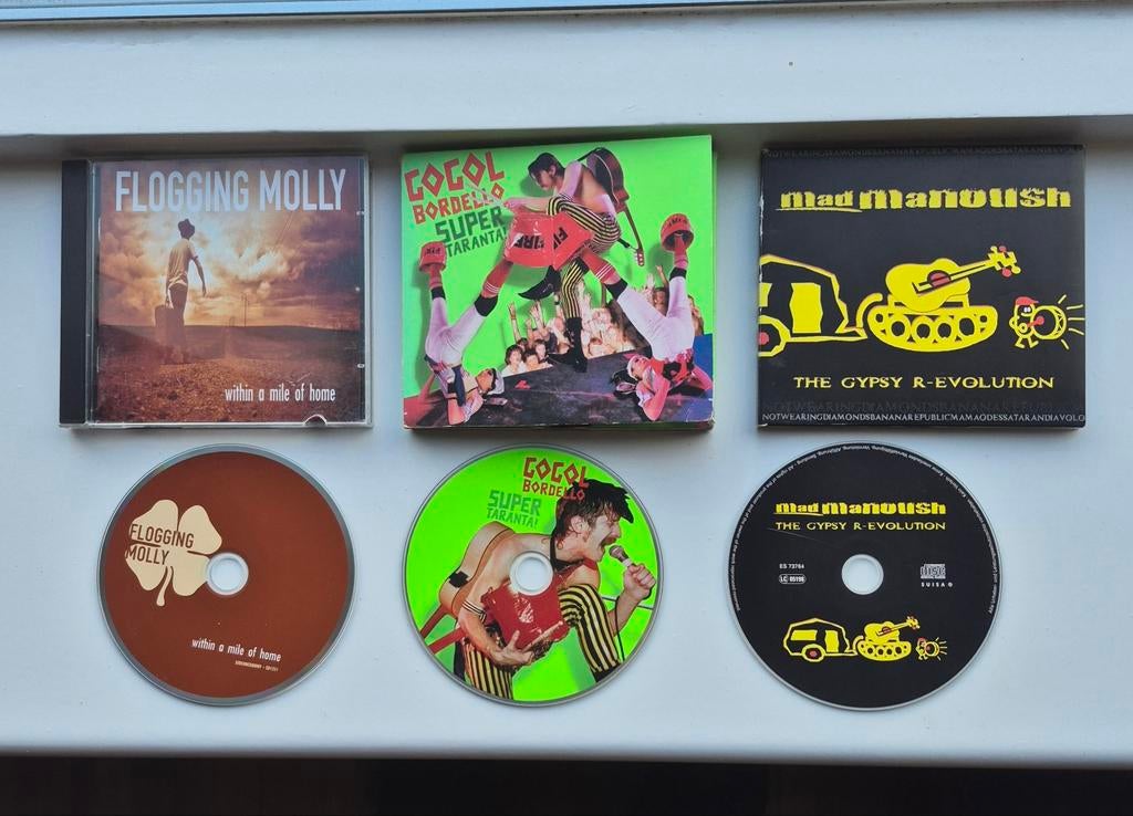 CD-collectie: Flogging Molly, Gogol Bordello, Mad Manoush, Ophalen of Verzenden, Gebruikt