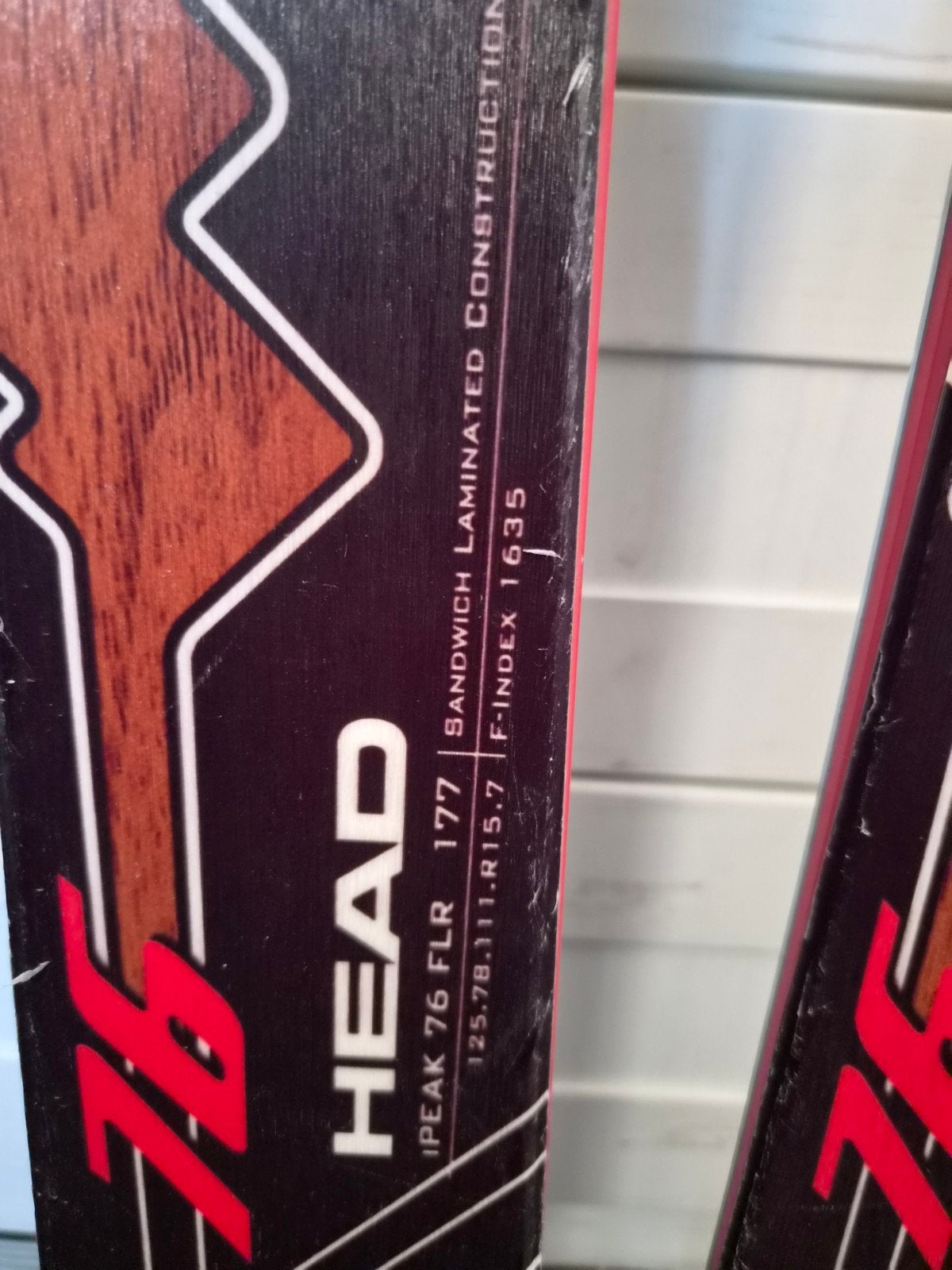Head iPeak 76 FLR ski's met Leki stokken en skitas, Ophalen, 160 tot 180 cm, Gebruikt, Skiën