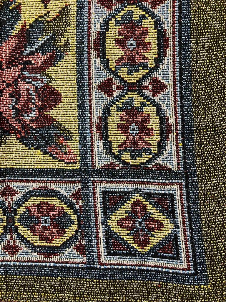 Victoriaans patroon kleed 183/133 cm, Gebruikt, Blauw, Etten-Leur, 150 tot 200 cm