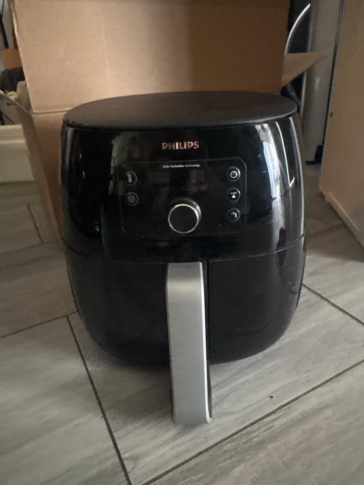 Philips Airfryer XXL - Zwart, Zo goed als nieuw, Ophalen, Zo goed als nieuw, Airfryer XXL, 1500 gram of meer