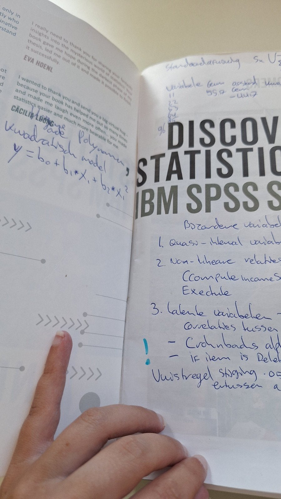 Discovering Statistics Using IBM SPSS Statistics, Gelezen, Andy Field, Beta, HBO