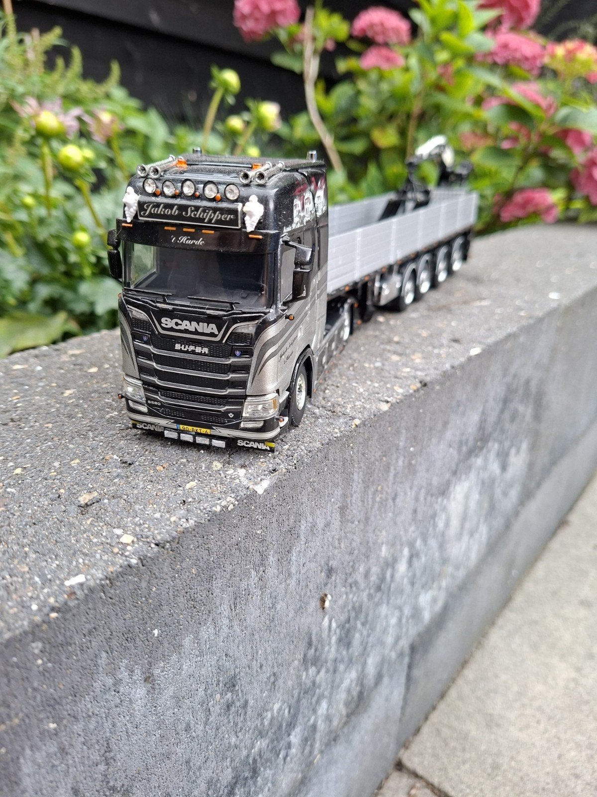 Jakob Schipper WSI Scania S580 V8 Truckstar liefhebbers!, 1:32 tot 1:50, Zo goed als nieuw, Truck, Ophalen