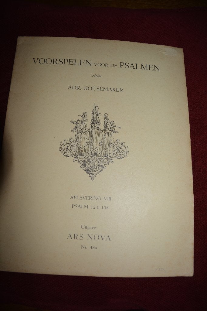orgel voorspelen voor Psalmen, dl. VIII, Adr. Kousemaker, Ophalen of Verzenden, Gelezen, Instrument, Adr. Kousemaker