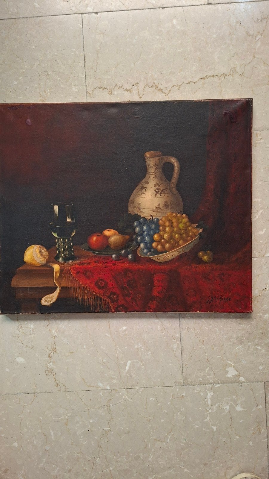 schilderij stilleven, Antiek en Kunst, Ophalen