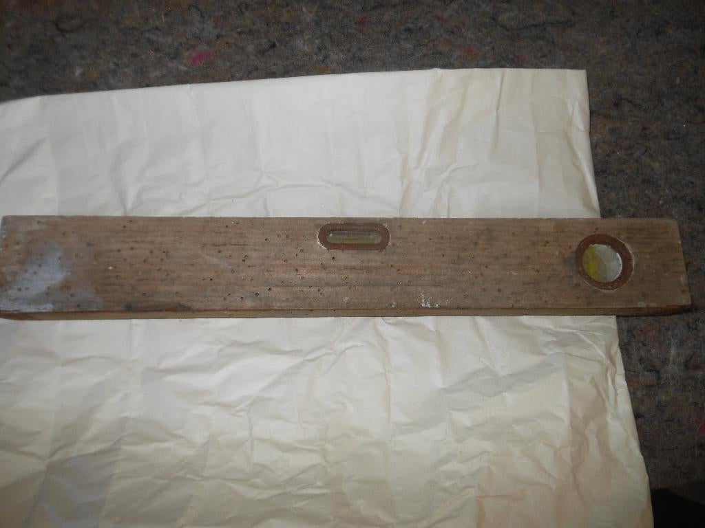 oude houten waterpas, Antiek en Kunst, Ophalen