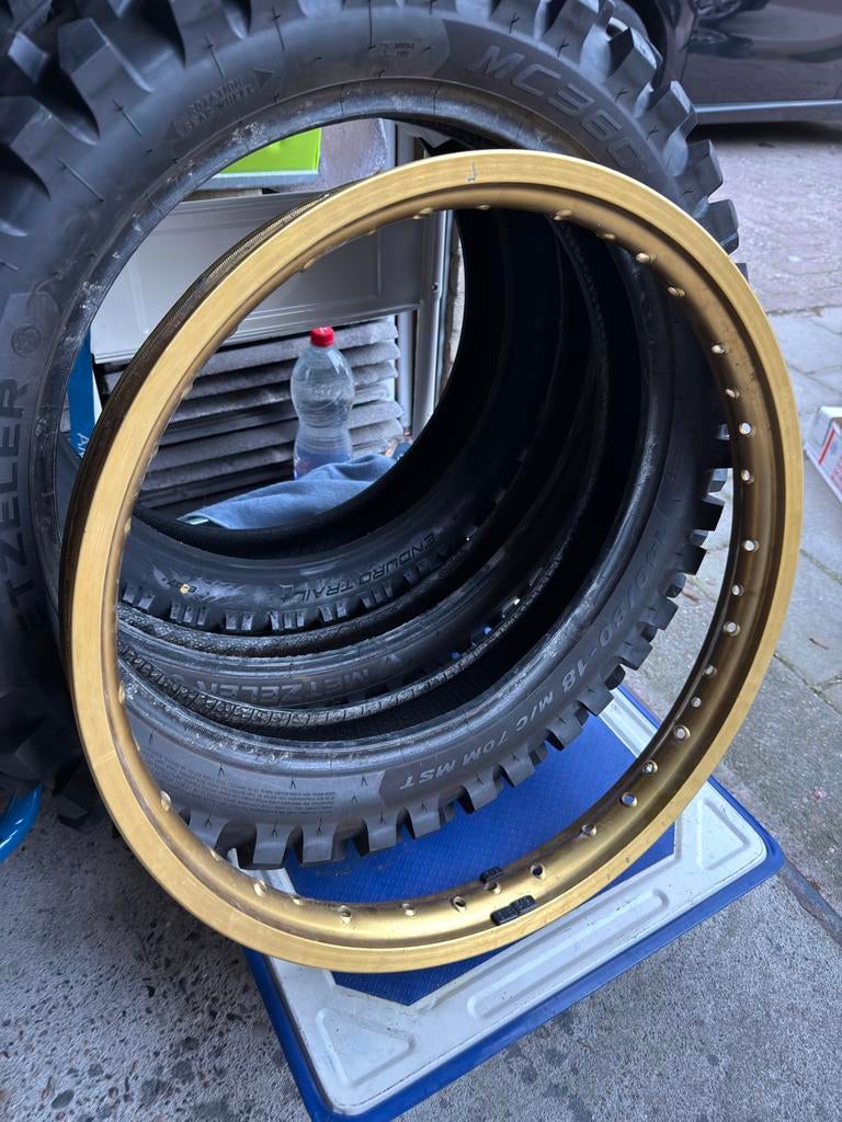 Tenere 700 Voorwiel velgrand DID Goud 21 inch - Beschadigd, Motoren, Ophalen, Gebruikt