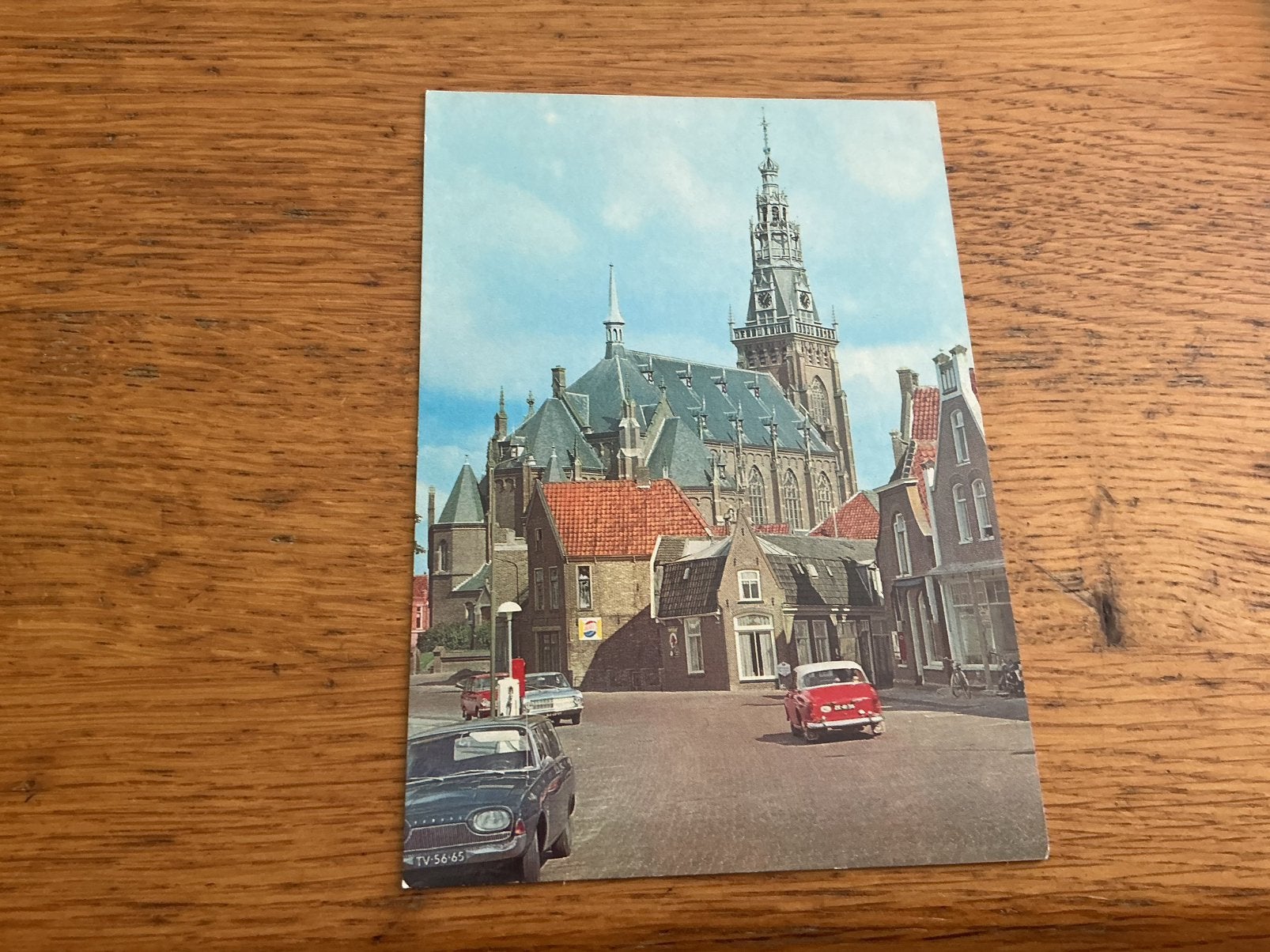 C3698 Schagen kerk VOLVO Benzinepomp, Ophalen of Verzenden, 1960 tot 1980