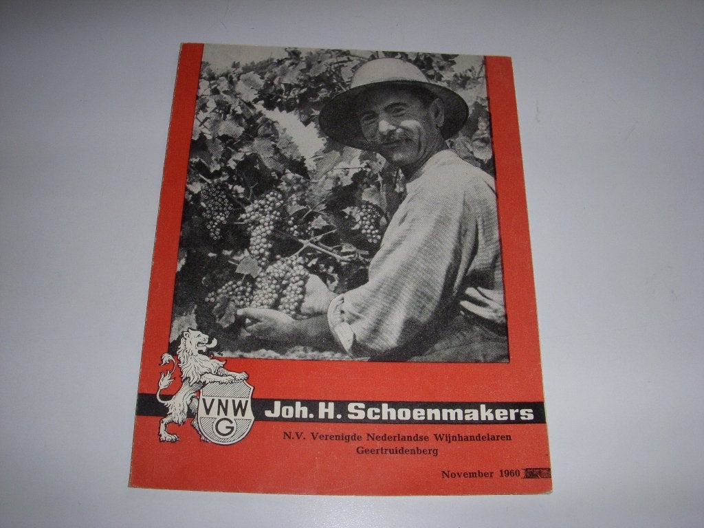 Leuke folde Joh. H. Schoenmakers Wijnhandelaren 1960, Boeken, Gelezen, Folder, Schoenmakers Verenigde Wijnhandelaren Geertruidenberg