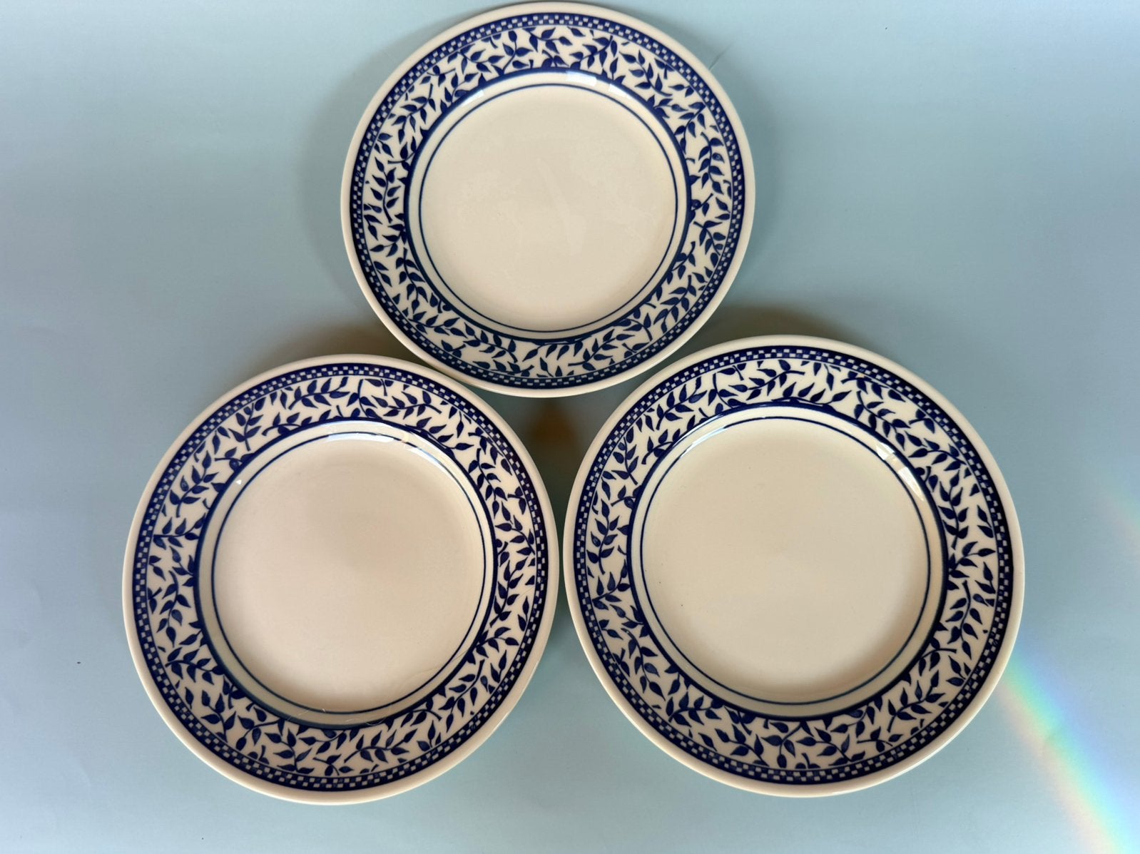 Set van 3 cintage Churchill England gebaksbordjes, Ophalen of Verzenden