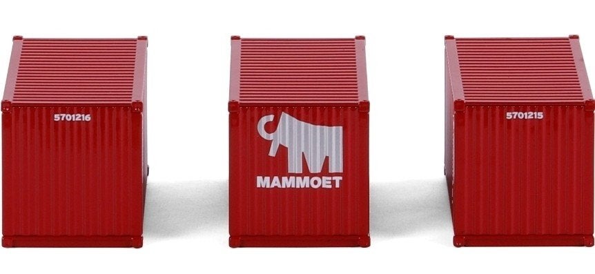CONTAINER SET MAMMOET, Hobby en Vrije tijd, Overige merken, ., Ophalen of Verzenden, Bus of Vrachtwagen