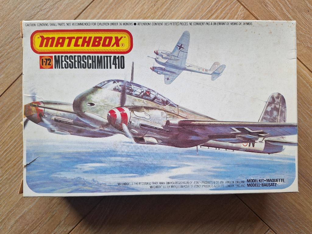 1:72 1/72 Matchbox Messerschmitt 410, Overige merken, 1:72 tot 1:144, Ophalen of Verzenden, Zo goed als nieuw