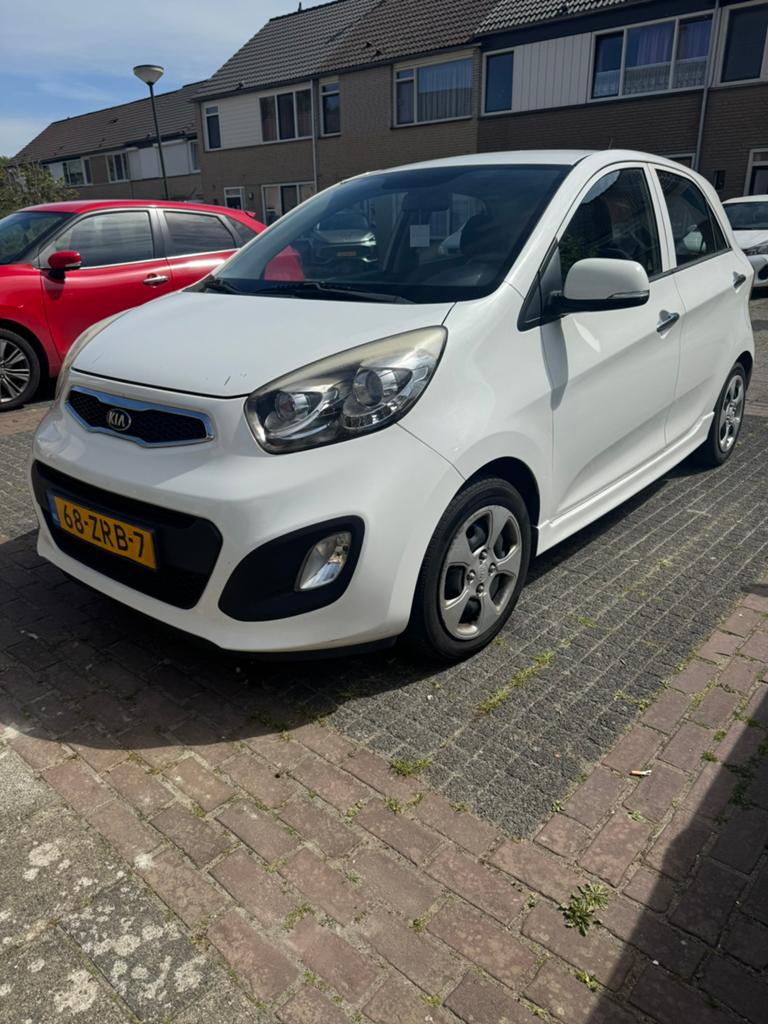 Kia Picanto 1.0 Cvvt 5-DRS 2013 Wit, Auto's, Voorwielaandrijving, 400 kg, Wit, Origineel Nederlands
