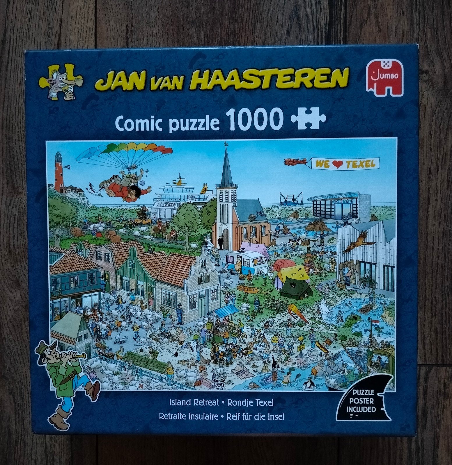 Jan van Haasteren. rondje Texel, Ophalen, 500 t/m 1500 stukjes, Zo goed als nieuw