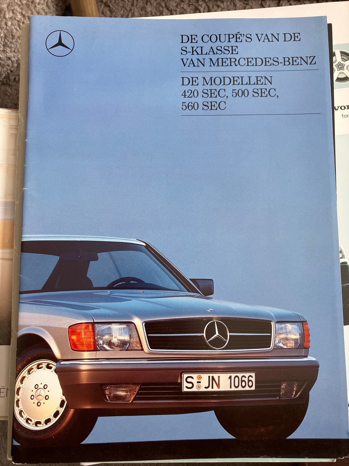 Mercedes-Benz S-Klasse Coupé's: 420, 500, 560 SEC Brochure, Boeken, Ophalen of Verzenden, Zo goed als nieuw, Mercedes