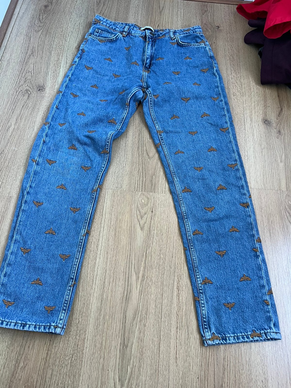Sissyboy blauwe jeans geborduurd 28 denim bronx dragonfly, Blauw, Sissy-Boy, Ophalen of Verzenden, Zo goed als nieuw