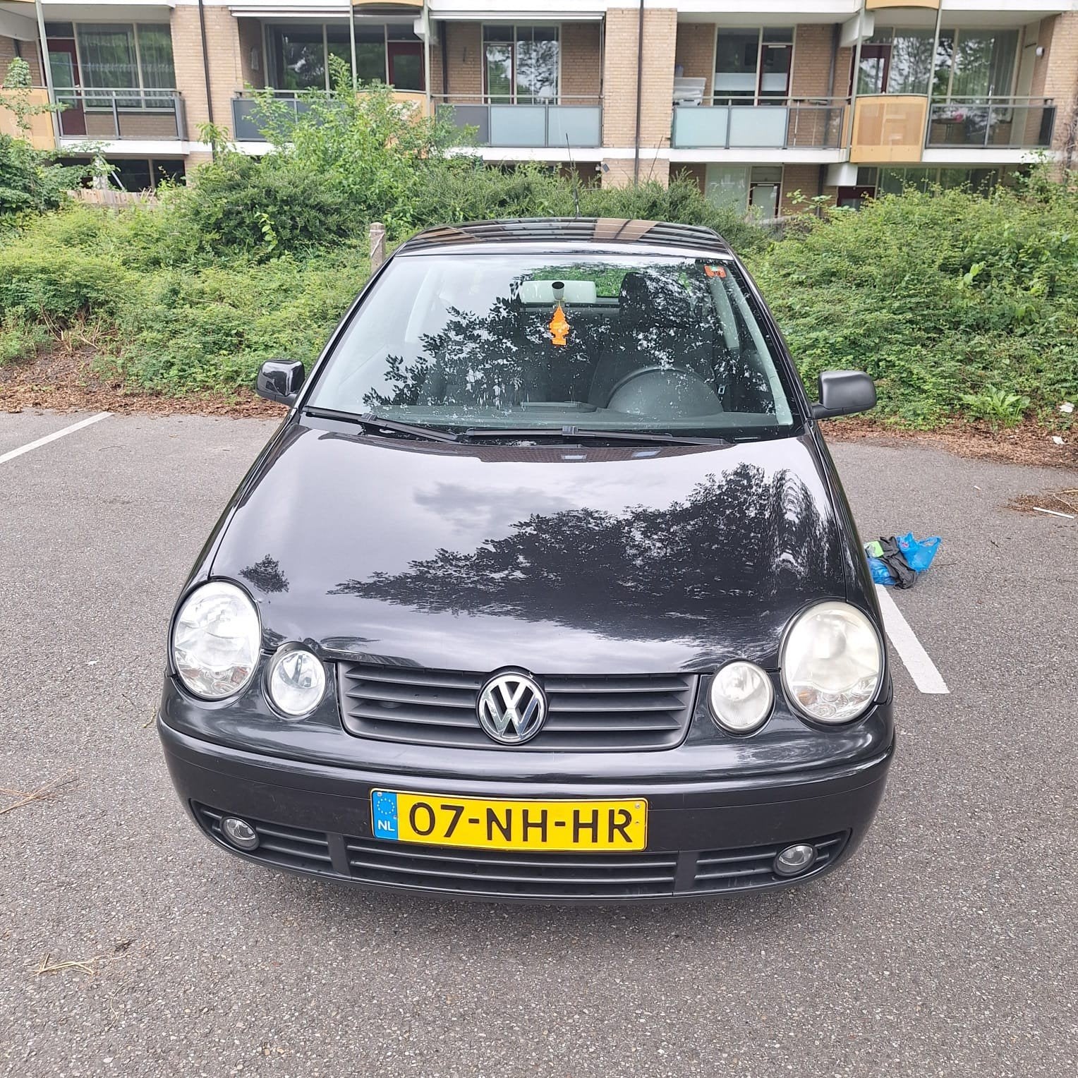 Volkswagen Polo 1.4 55KW 2003 Zwart, Auto's, Volkswagen, Voorwielaandrijving, 74 pk, 4 cilinders, Zwart