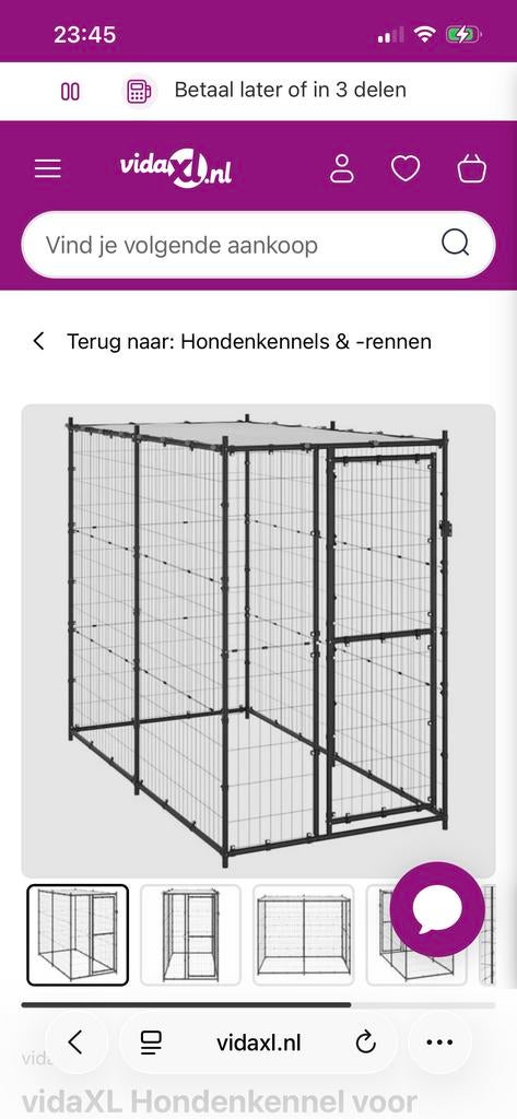 Kennel gebruikt als ren voor konijnen, Ophalen, 90 cm of meer, Ren, 110 cm of meer