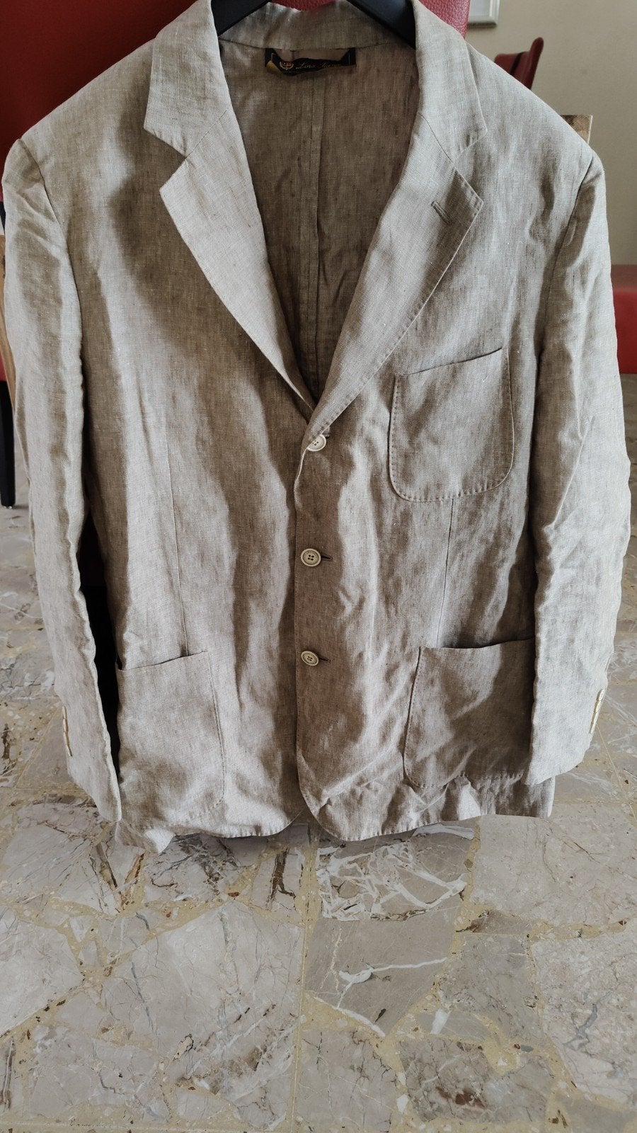 Loro Piana 100%linnen  colbert man Italy , maat 50,beuge, Ophalen of Verzenden, Zo goed als nieuw, Maat 48/50 (M)