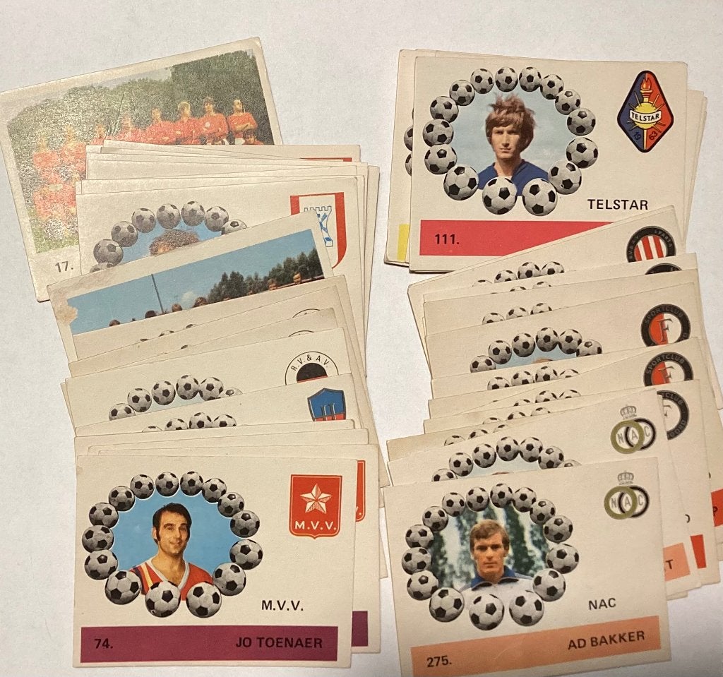 Monty Gum Eredivisie 1971 plaatjes, Ophalen of Verzenden, Gebruikt, Overige binnenlandse clubs, Poster, Plaatje of Sticker