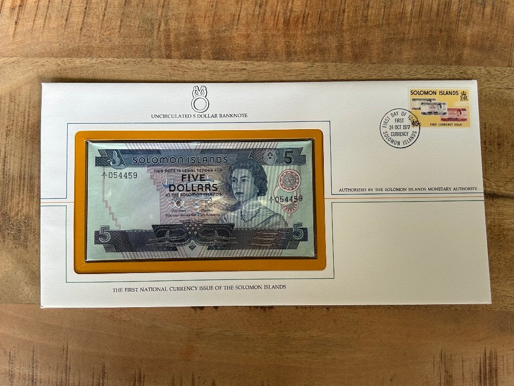 UNC 5 dollar Solomon Island, Ophalen of Verzenden