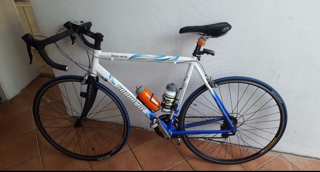 Concorde Toscana Racefiets - Wit/Blauw, 28 inch, Gebruikt, Aluminium, 15 tot 20 versnellingen