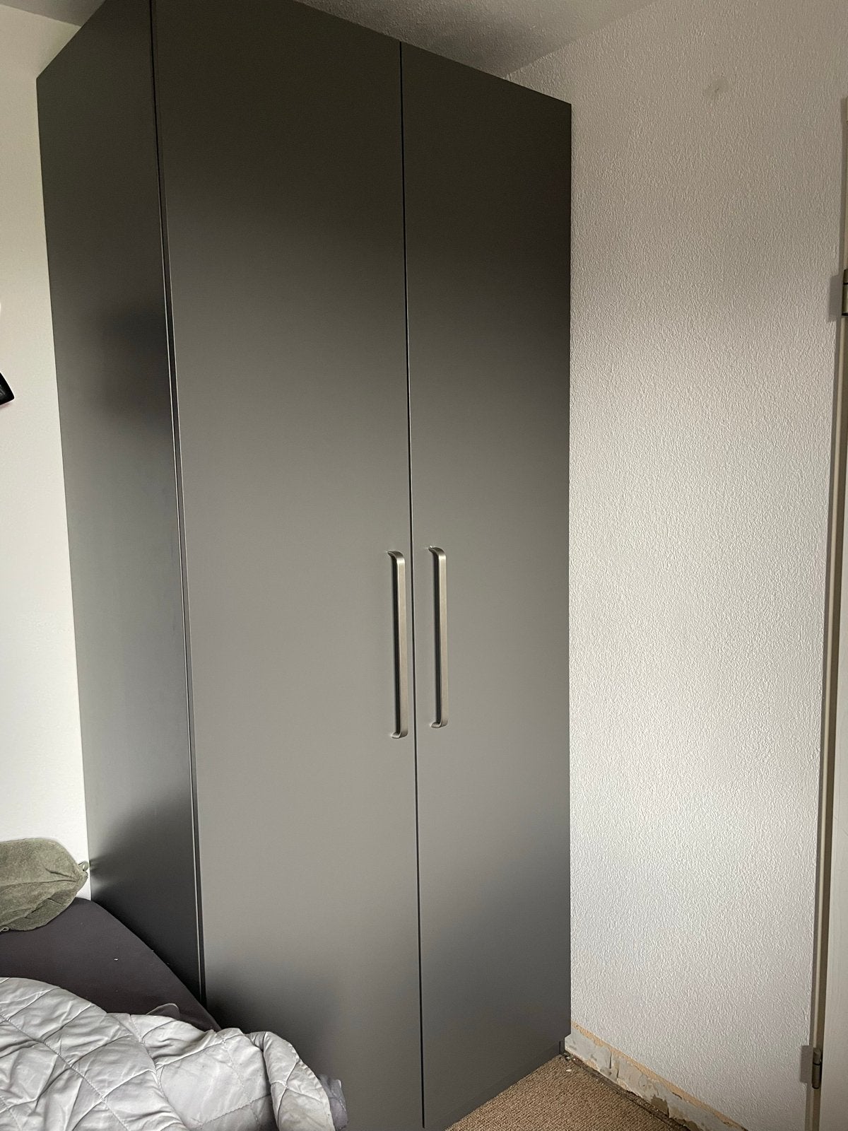 2 Donkergrijze deuren ikea pax forsand 50x229 nieuw, Ophalen, Overige materialen, 200 cm of meer, Nieuw