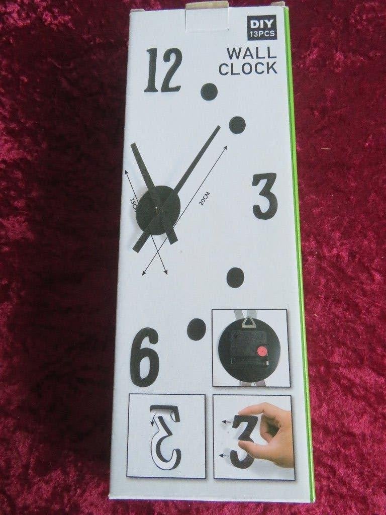 NIEUW DIY MUURKLOK / WANDKLOK KLOK, Ophalen, Wandklok, Analoog, Nieuw
