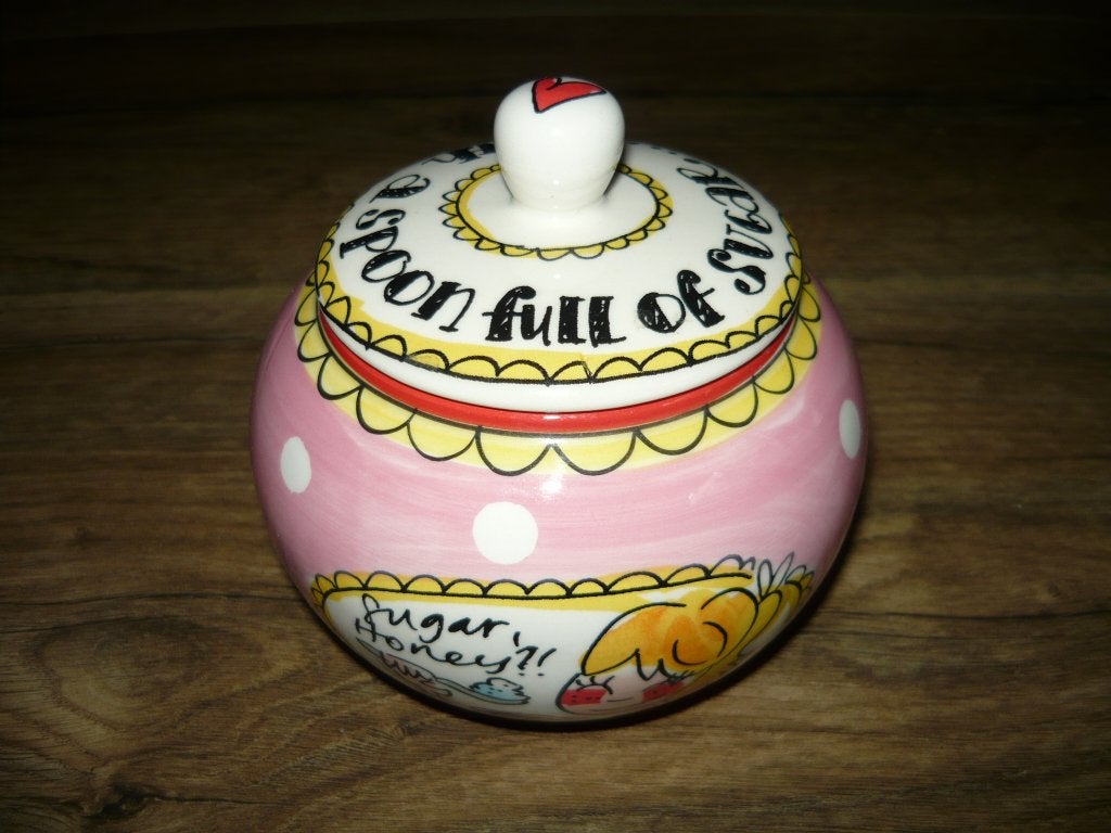 Suikerpot - Suikerpotje (BLOND AMSTERDAM) Suiker Pot - Potje, Overige typen, Ophalen of Verzenden, Zo goed als nieuw, Overige stijlen