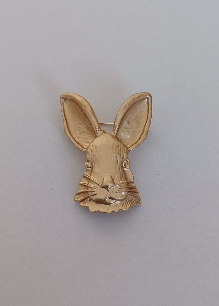 Haas broche, Overige materialen, 4 tot 7 cm, Overige kleuren, Nieuw