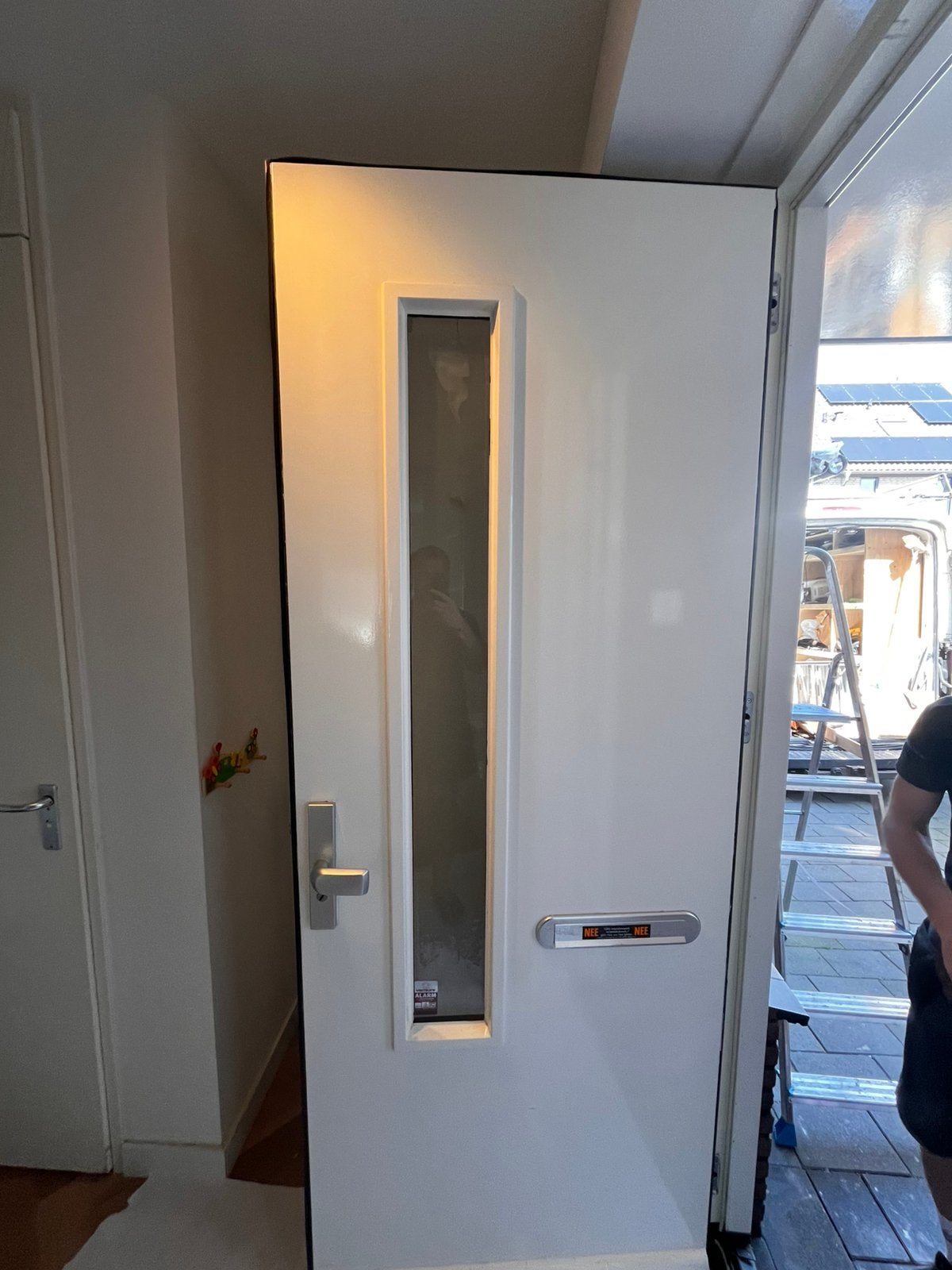 Houten Main Deur, Doe-het-zelf en Verbouw, Deuren en Horren, Ophalen, Gebruikt, 80 tot 100 cm, Buitendeur