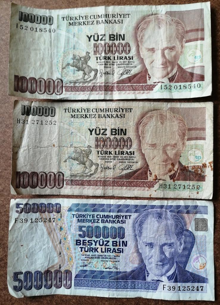 Bankbiljetten Turkije, Ophalen of Verzenden, Buitenland, Bankbiljetten