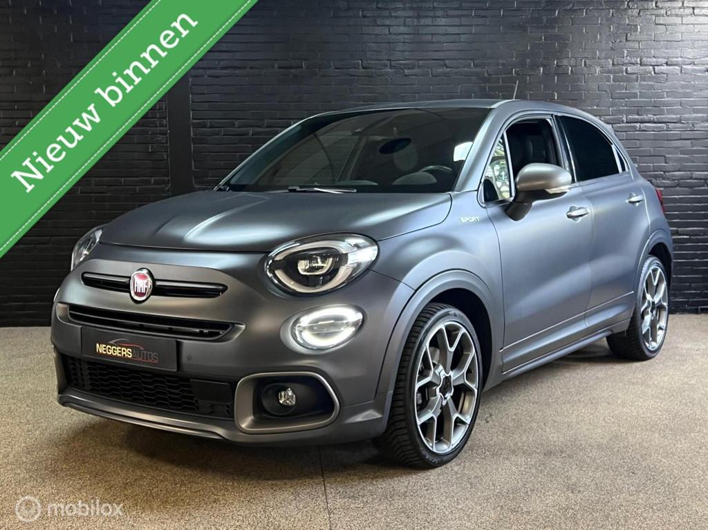 Fiat 500X Firefly Sport 1e EIG AUTOMAAT LEDER CAMERA KEYLESS, Auto's, Fiat, Gebruikt, 500X, Leder, Zilver of Grijs