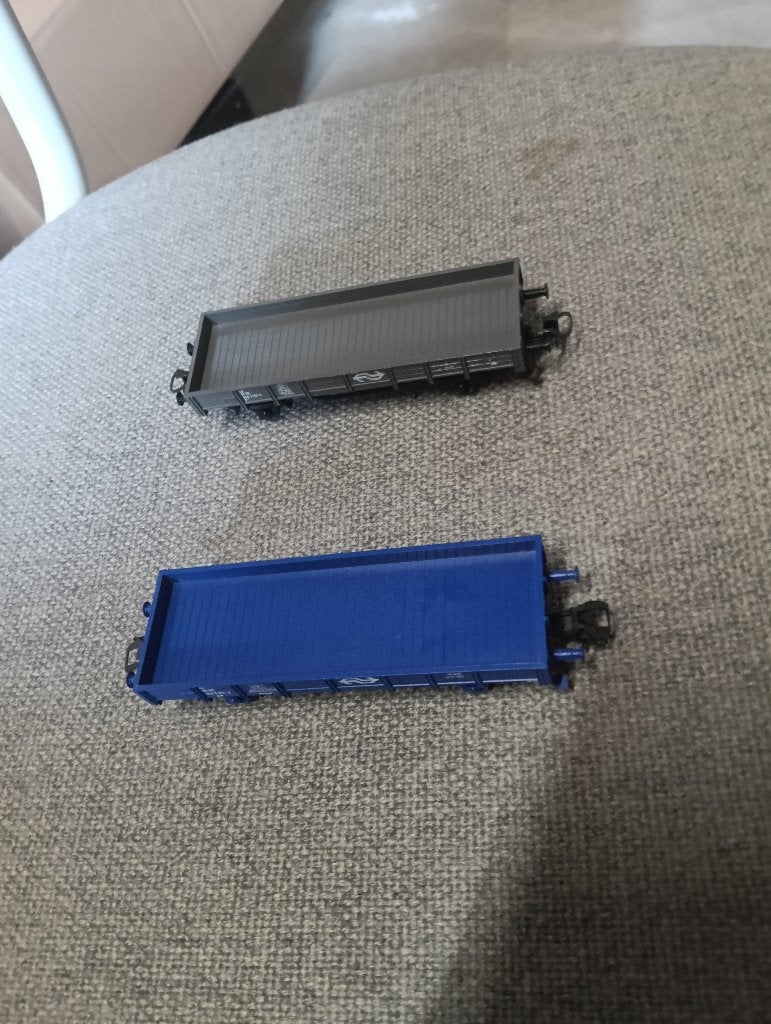 Marklin 4433 NS lage boordwagens 2 stuks H0, Wisselstroom, Gebruikt, Wagon, Ophalen of Verzenden