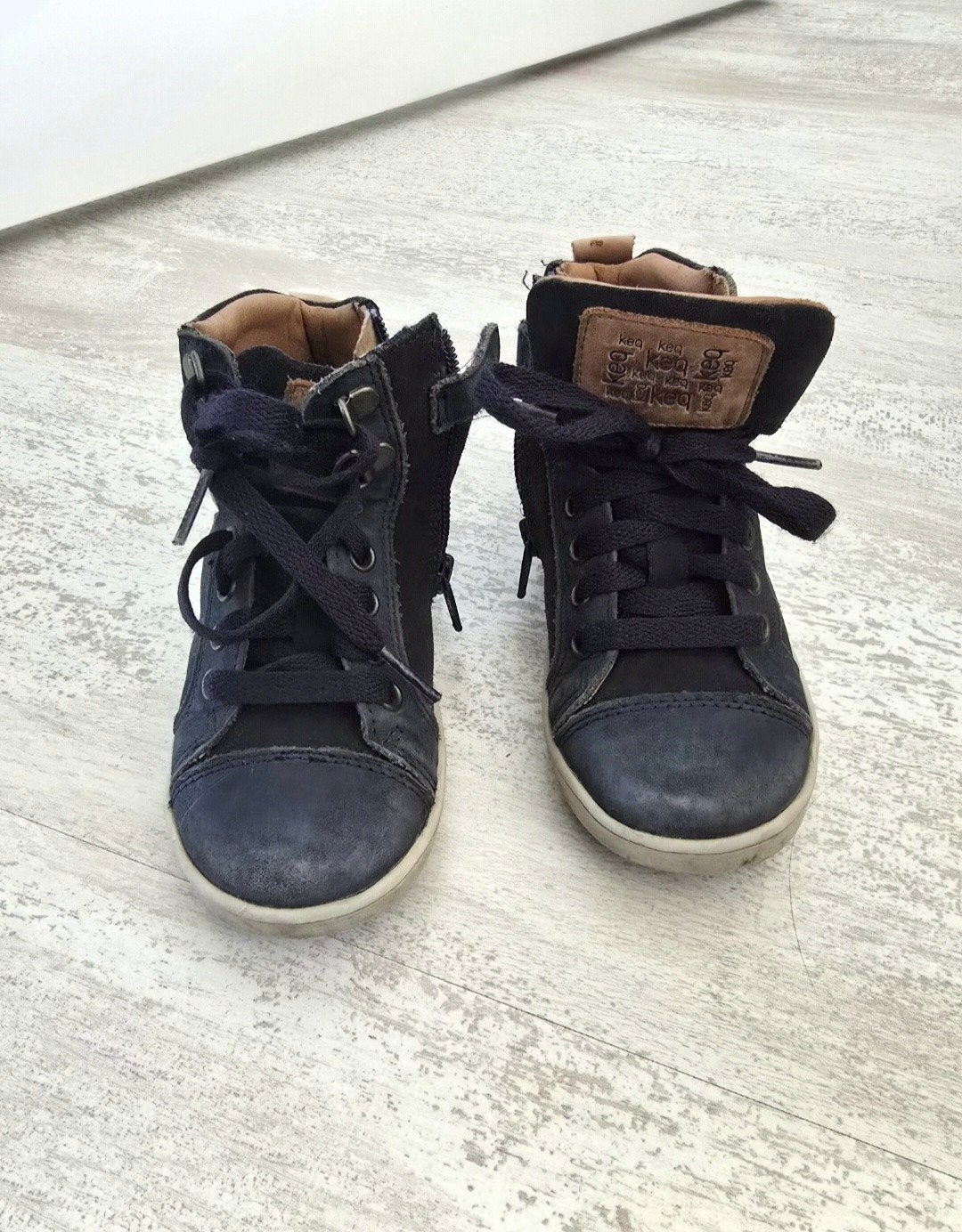 Donkerblauwe Keq schoenen maat 27, Jongetje of Meisje, Keq, Laarsjes, Ophalen of Verzenden