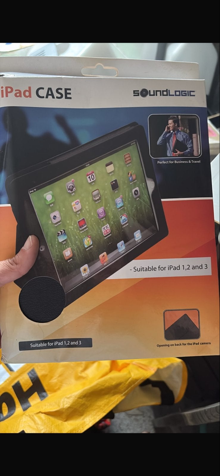 Soundlogic iPad Case voor iPad 1, 2 en 3 - Zwart, Ophalen of Verzenden, Nieuw, Zwart, Overige modellen
