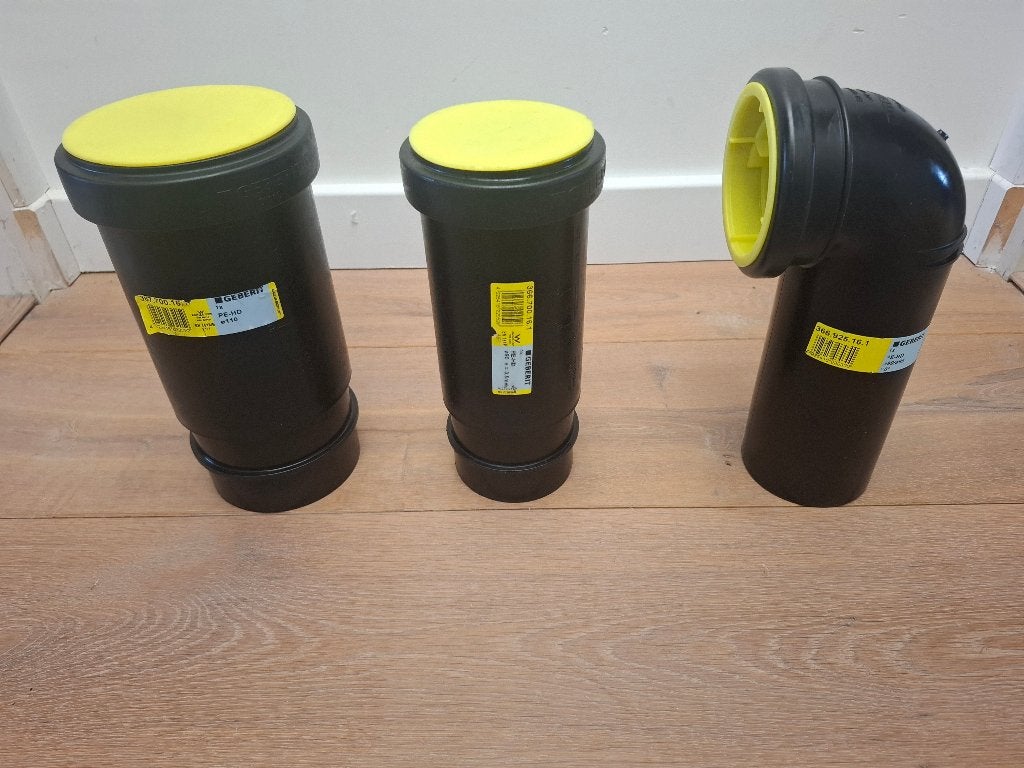 Geberit Koppelstukken - Set 3 Stuks - NIEUW, Afvoer, Pvc, Verzenden, Nieuw