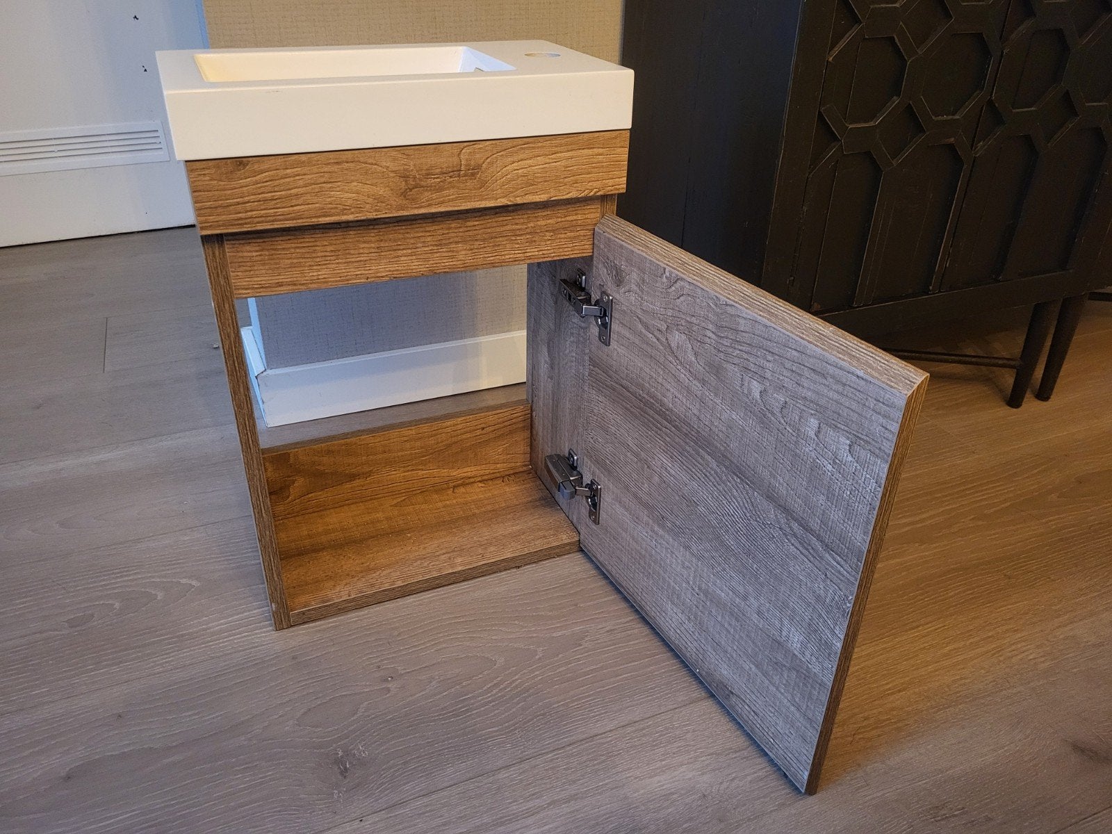 Toilet fonteinkastje met wit fonteintje, Huis en Inrichting, Badkamer | Badkamermeubels, Ophalen, Minder dan 50 cm, Nieuw, Minder dan 25 cm