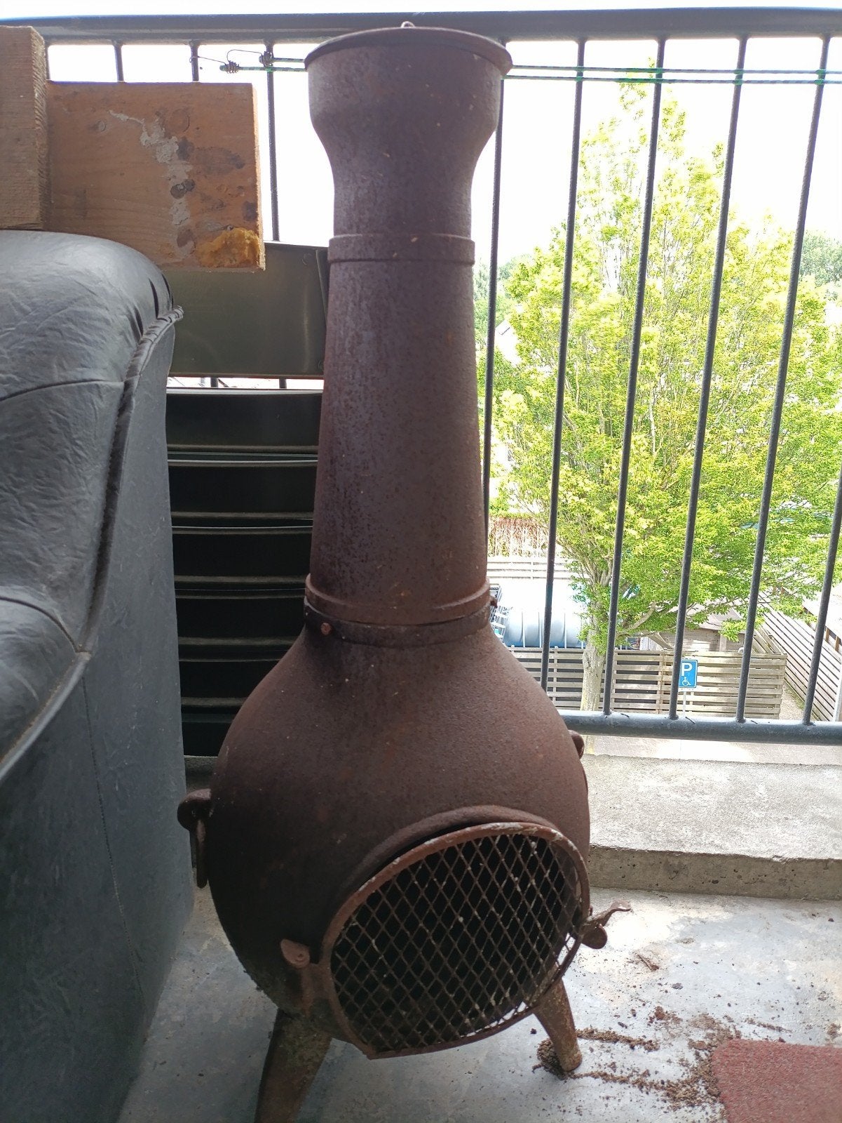 Rustieke gietijzeren vuurkorf / gietijzeren kachel, Tuin en Terras, Vuurkorven, Ophalen of Verzenden